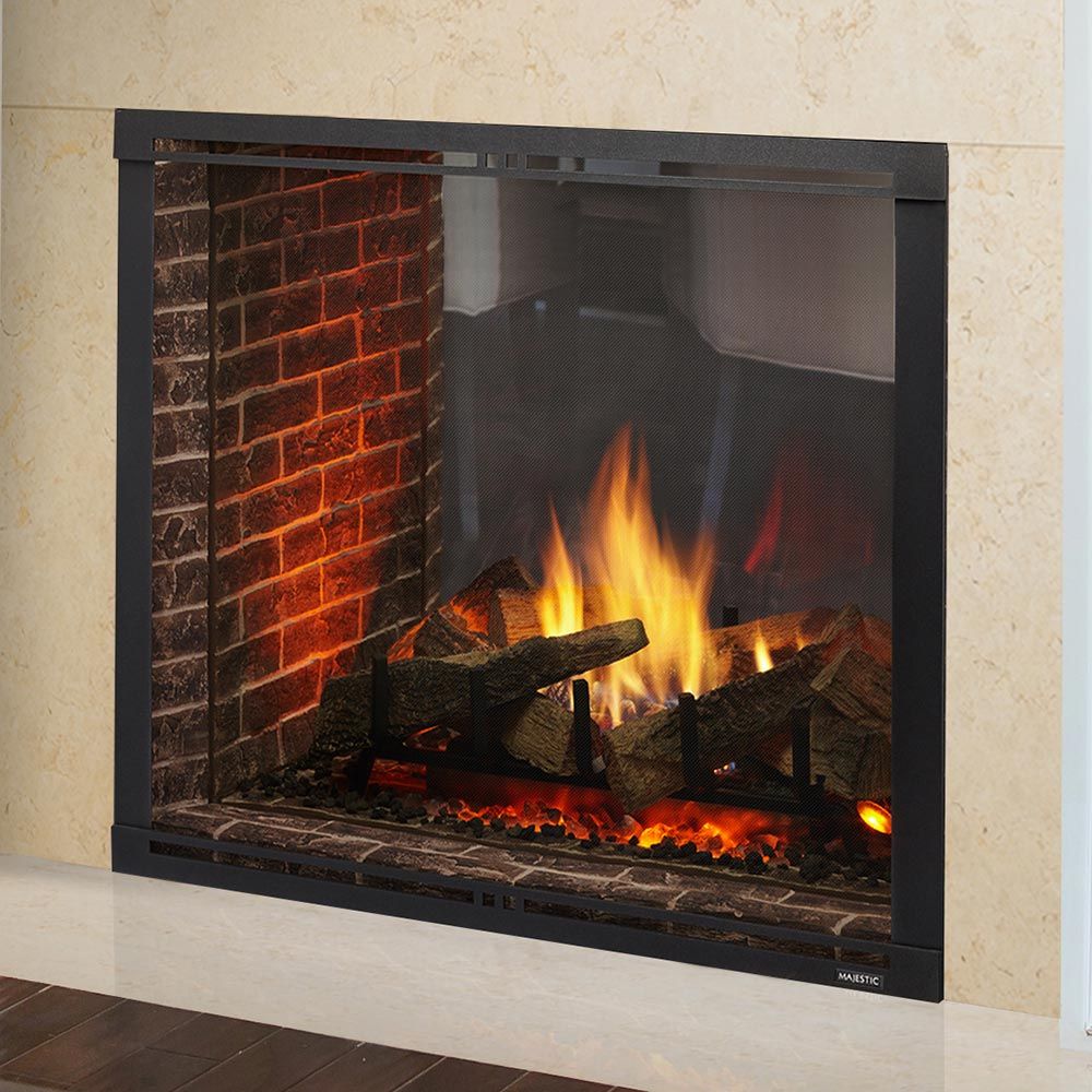 Majestic - Marquis II 42" See-Through Direct Vent Traditional Gas Fireplace with IntelliFire Touch ignition NG