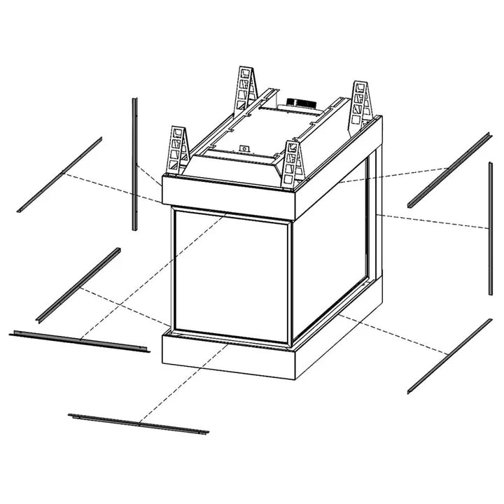 Kingsman - Tile Lip Kit - (8 Pce Kit, c/w Screws) - 42MCVP-TLK