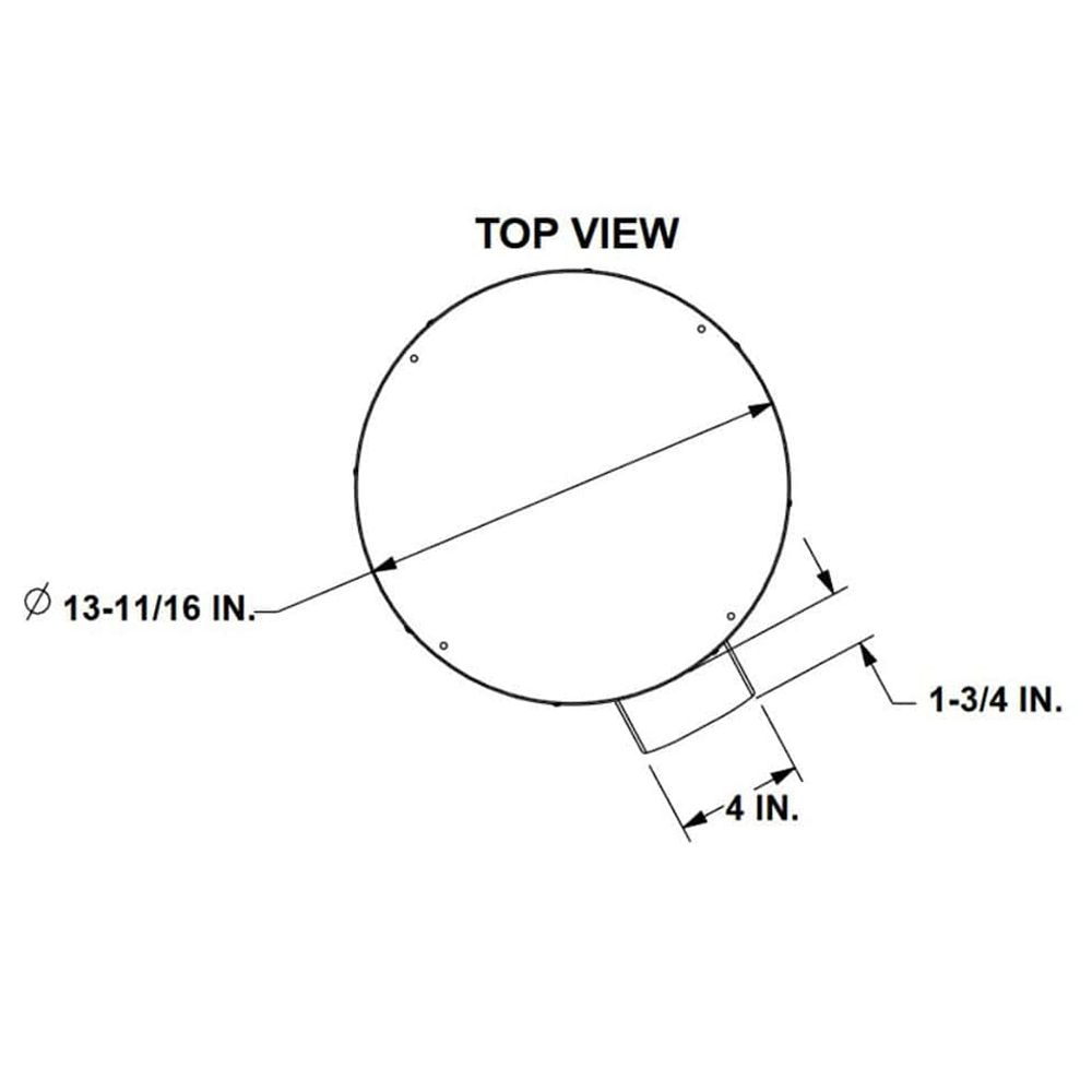 Majestic PVV-SLP Vertical Power Vent With DVP Storm Collar