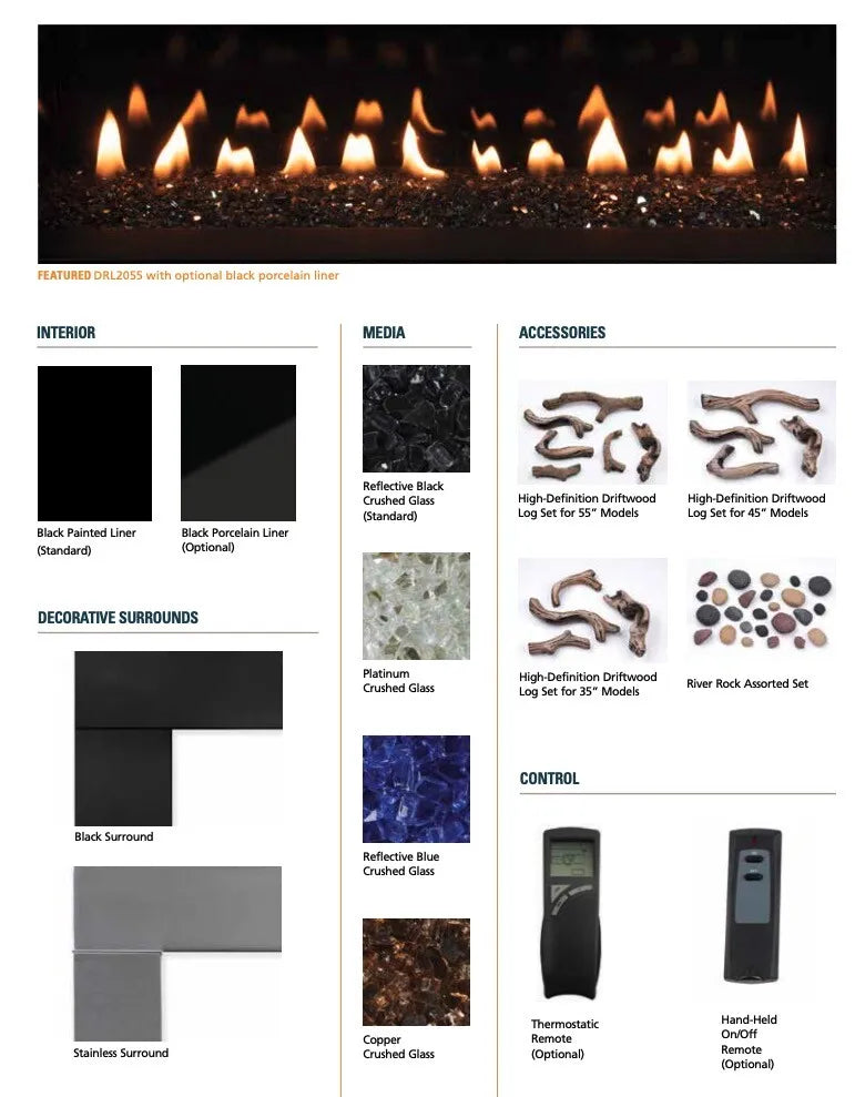 Superior – DRL2000 Series - linear direct vent gas fireplace – Webstore Fireplace Trends