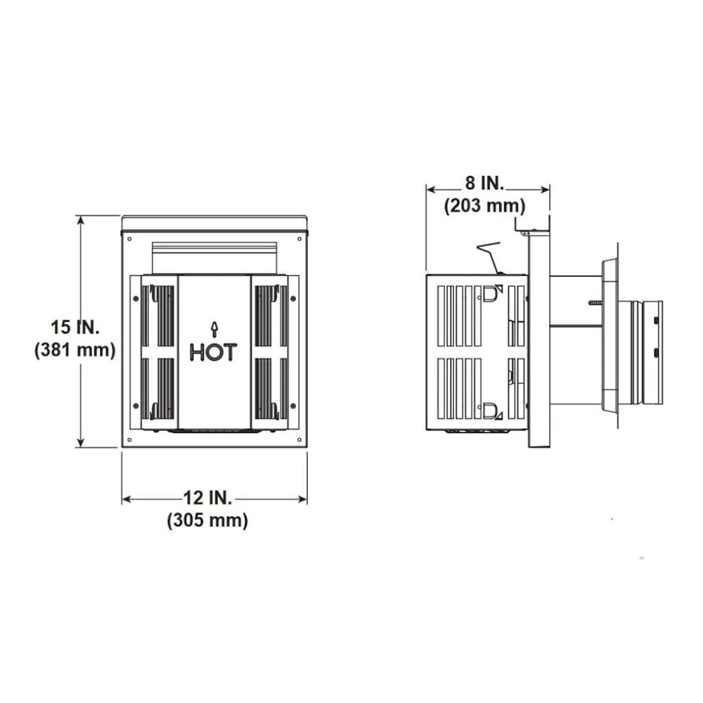 Majestic - Horizontal high wind trapezoid termination (inlcudes 1 - SLP-WS)-SLP-HHW2