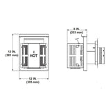 Majestic - Horizontal high wind trapezoid termination (inlcudes 1 - SLP-WS)-SLP-HHW2