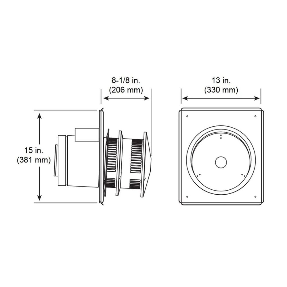 Majestic SLP-HRC-SS Stainless Steel Horizontal High-Rise Termination Cap