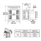 Majestic SLP-TRAPK1 Top Vent Horizontal Termination Kit With Short Flue