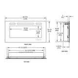 SimpliFire TRIM-ALL48 Trim Kit for Recessed Electric Fireplace