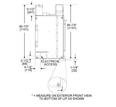 Twilight 36" Indoor/Outdoor See-Through Gas Fireplace